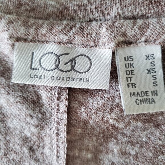 LOGO by Lori Goldstein Sleeveless Asymmetric Tunic Linen Blend Knit Size XS - Picture 8 of 15